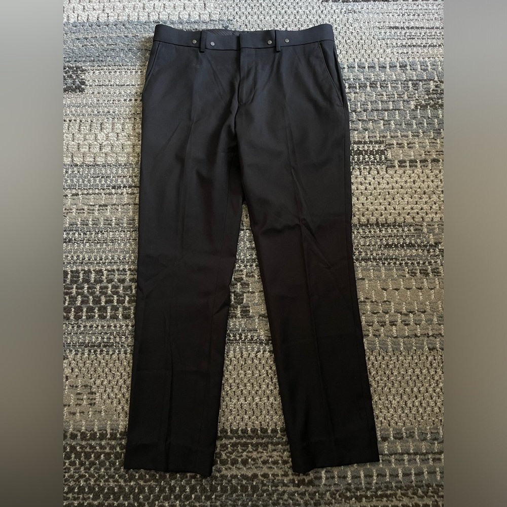 Mens Topman Formal Dress Pants in Black, Waist Size 34R